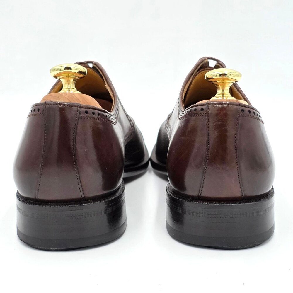 NEW Mezlan Spain Mens 10B Brown Soft Deerskin Leather Dress Shoes Oxfords Nicola - Picture 9 of 16